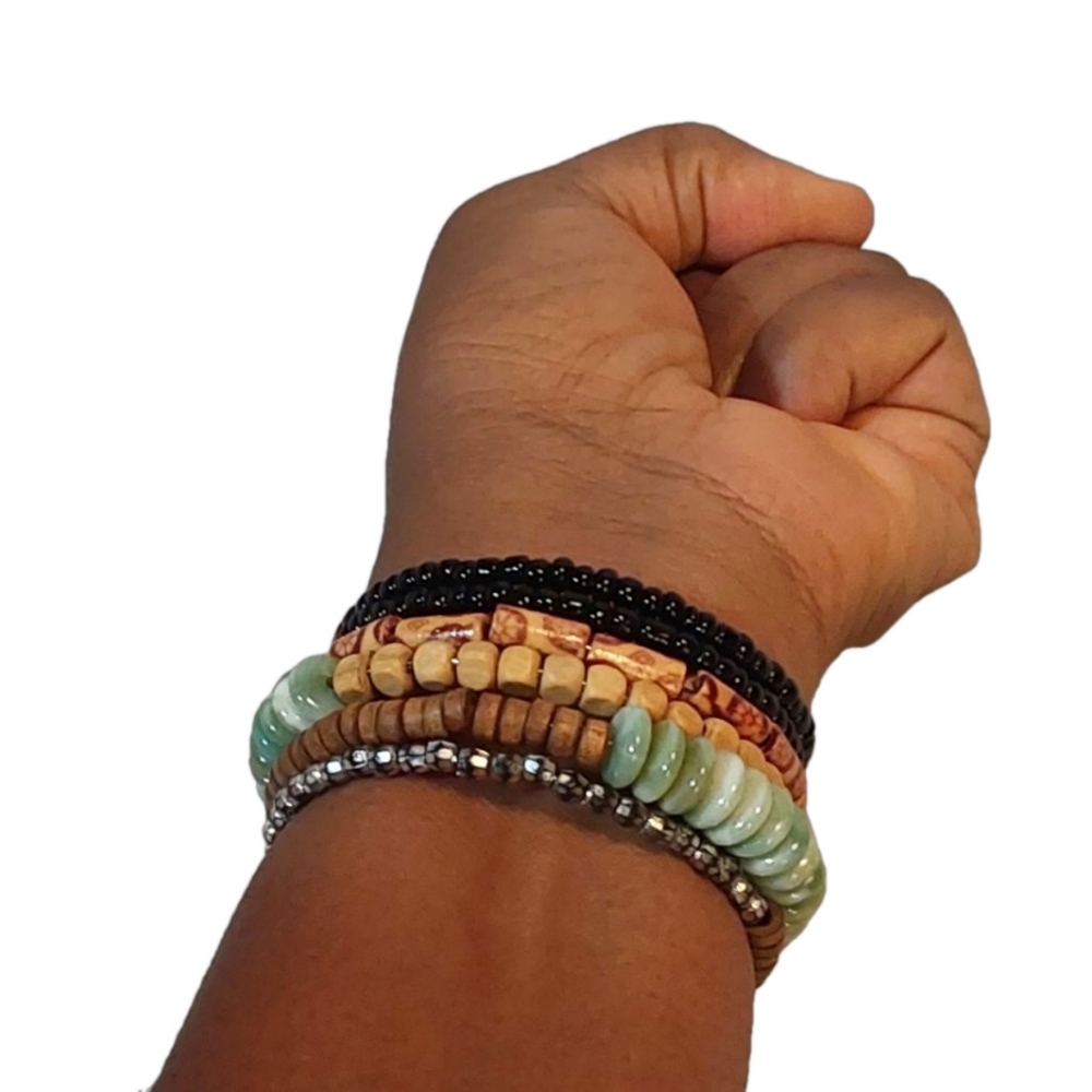 Stackable Spiral Multicolored Bracelet - image 2